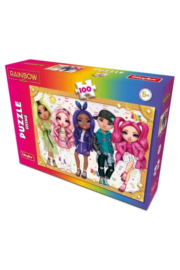 Puzzle 100 Rainbow High Shine Ideyka