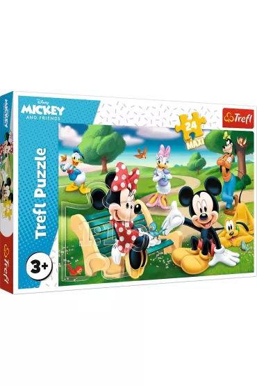 Puzzle maxi 24 el. Myszka Miki w gronie przyjaci Trefl