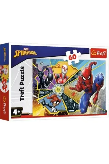 Puzzle 60 el. Marvel Spiderman. W sieci Trefl