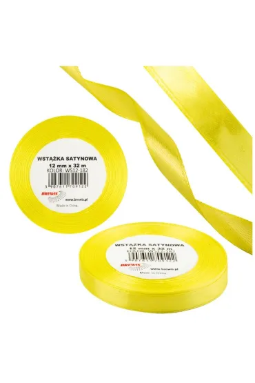 Brewis Wst��ka satynowa 12mm zielony limonkowy 32 m