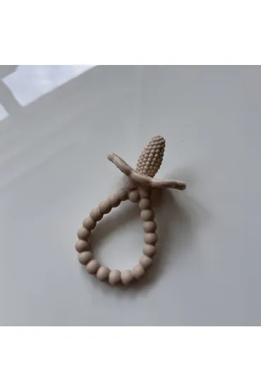 RazBaby Gryzak silikonowy Soczysta Malina Plus, karmelowy