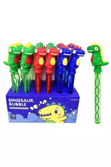 Pa�eczka do baniek mydlanych 38cm z dinozaurem MIX Adar