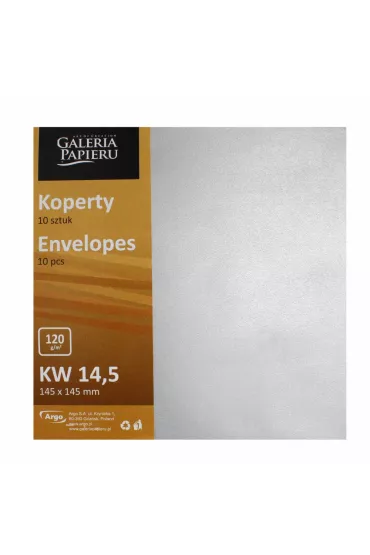 Argo Kopertasrebrna per�a 14,5x14,5 cm 10 szt.