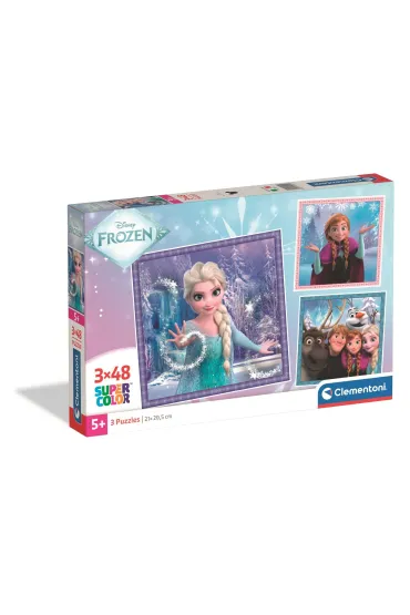Puzzle 3x48 el. SuperColor. Frozen Clementoni