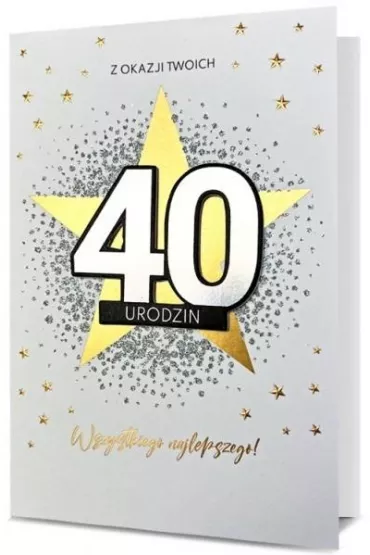 Pan Dragon Karnet Urodziny 40