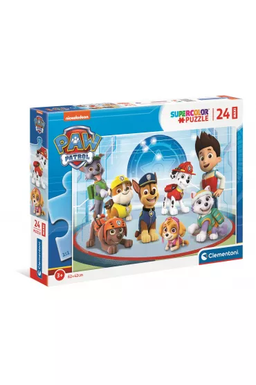 Puzzle 24 el. Maxi SuperColor. Psi Patrol Clementoni