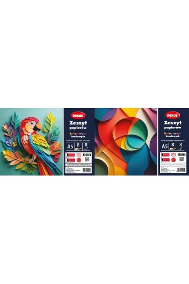 Beniamin Zestaw papier�w kolor. kredowanych A5/8K (10 szt)