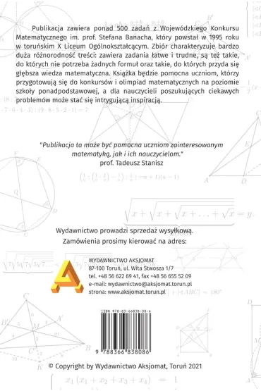 XXV lat konkursu matematycznego im. Stefana Banacha - Tomasz Mas�owski, Janina Zelek, Marai Binkowska