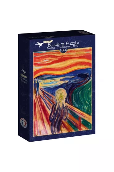 Puzzle 1000 el. Krzyk, Munch Bluebird Puzzle