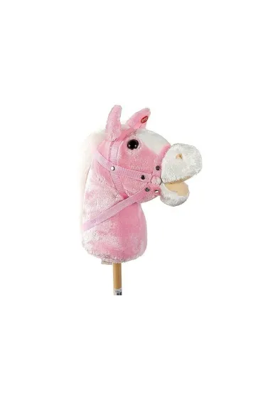 Konik na kiju. Hobby horse z d�wi�kiem czarny Adar
