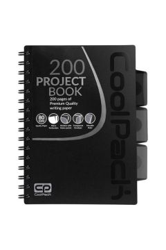 CoolPack Koobrulion A5 Black kratka 100 kartek