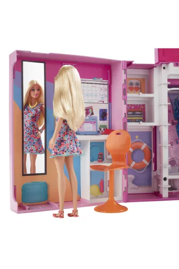 BRB Garderoba Barbie Zestaw + Lalka HGX57 Mattel