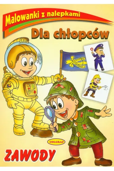 Zawody malowanki z naklejkami dla ch�opc�w