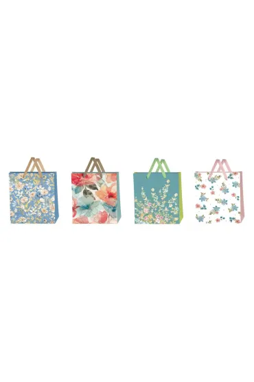Beniamin Torebka ozdobna du�a 30x42x12cm Kwiaty mix
