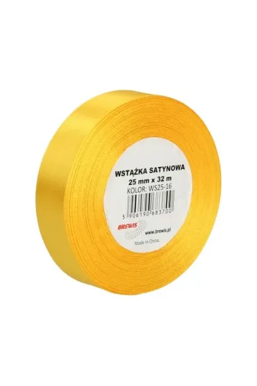 Brewis Wst��ka satynowa ��ta 25mm x 32m