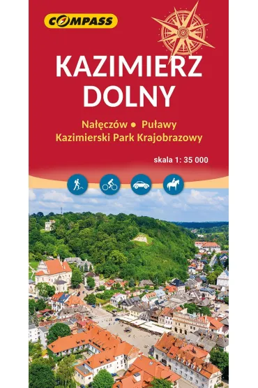 Kazimierz Dolny. Mapa turystyczna w skali 1: 35 000