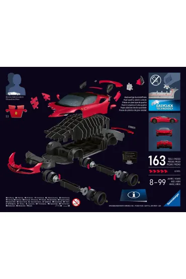 Puzzle Iconics 108 el. 3D Ferrari Stradale Ravensburger