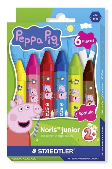 Kredki woskowe sze�ciok�tne Peppa 6kol STAEDTLER
