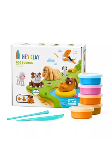 MASA PLASTYCZ HEY CLAY PSI PRZYJACIELE 22X19X8 P Tm Toys