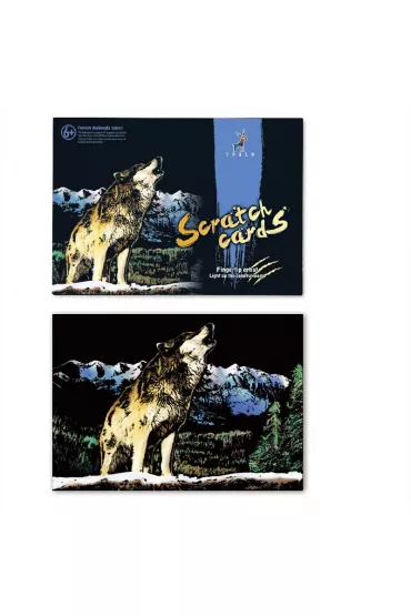 Twoje Hobby Wolf. Magiczna zdrapka - wydrapywanka 40.0 x 28.5 cm