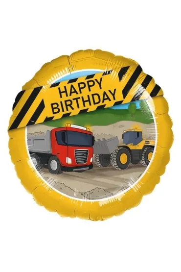Amscan Balon foliowy maszyny budowlane Happy Birthday