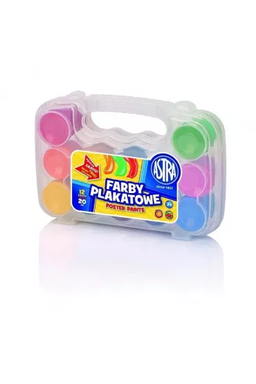 Astra Farby plakatowe w walizce 12 x 20 ml