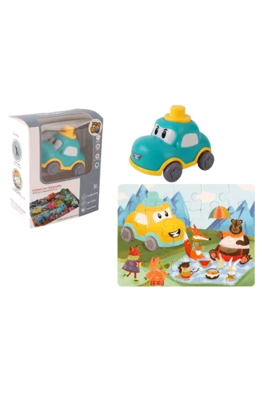 Auto puzzle 20 el. Przygoda drogowa - samochodzik Pro Kids