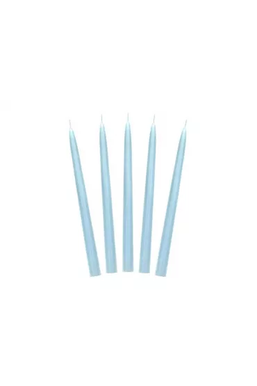 PartyDeco �wieca sto�kowa matowa b��kitna 24cm 10 szt