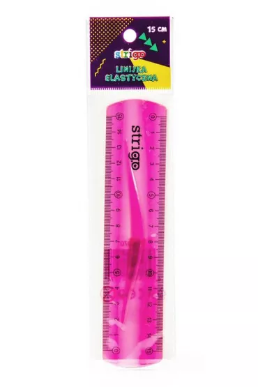Strigo Linijka elastyczna r�owa 15 cm