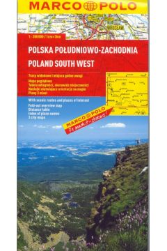Polska poudniowo-zachodnia. Mapa samochodowa