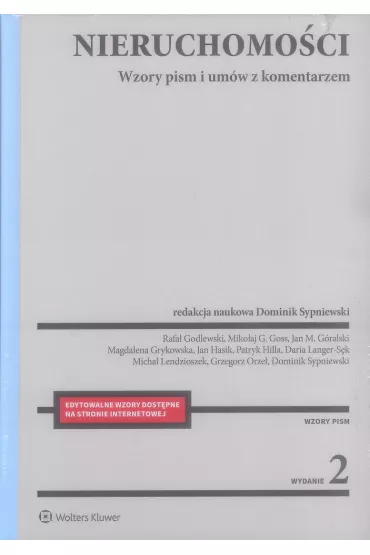 Nieruchomo�ci Wzory pism i um�w z komentarzem