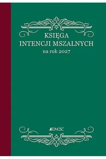 Ksi�ga intencji mszalnych na rok 2027