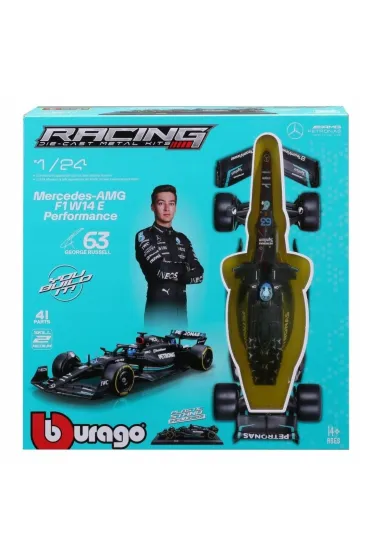 Bburago Model 1:24 F1 Kit-2023 Mercedes AMG Russell 18-28503