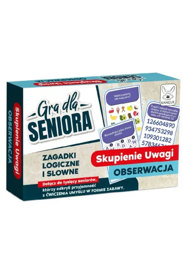 Gra dla Seniora. Skupienie uwagi - Obserwacja Kangur