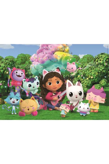 Puzzle 24 el. Maxi SuperColor. Koci Domek Gabi Clementoni