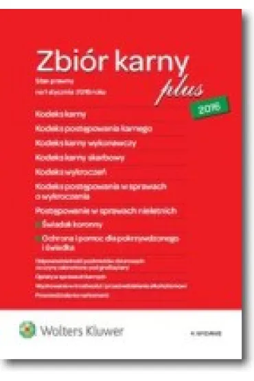 Zbi�r karny PLUS kodeks karny.