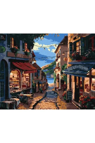 Ideyka Malowanie po numerach - Francuska ulica 40x50cm