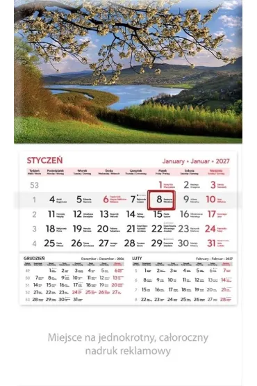 Lucrum Kalendarz 2027 rodzinny Panorama