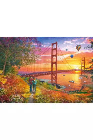 Puzzle 2000 el. PQ Spacer w pobli�u mostu Golden Gate San Francisco 112748 Schmidt