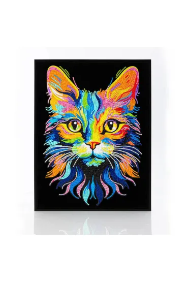 Diamond Dotz Haft diamentowy - Adults Flocked Neon Cat 35.5x45.7cm