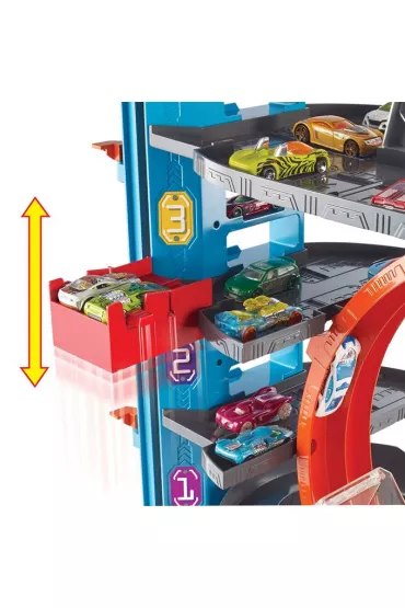 Hot Wheels City Mega Gara� Rekina Du�y zestaw do zabawy Parking FTB69