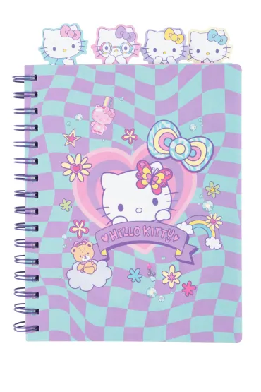 Patio Ko�obrulion A5 100k. w kratk� z g��wkami Hello Kitty pink wz�r 2
