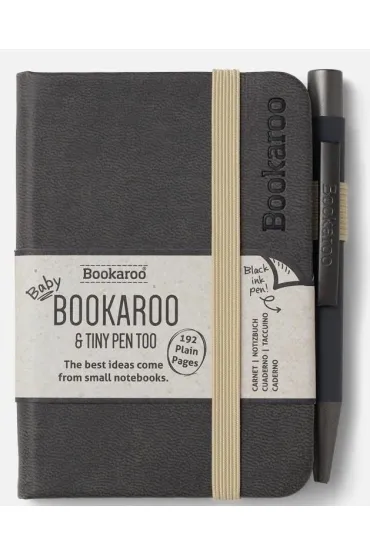 If Bookaroo Notatnik A7 z d�ugopisem - szary