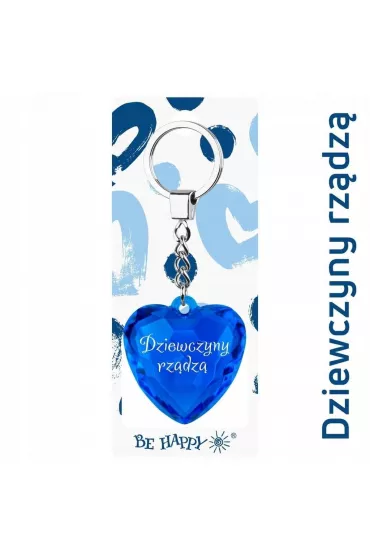 Be-Happy Gifts Brelok serce Dziewczyny rz�dz�