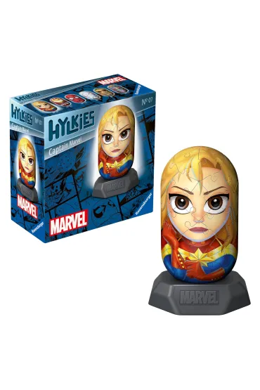 Puzzle 54 el. 3D Hylkies: Kapitan Marvel Ravensburger