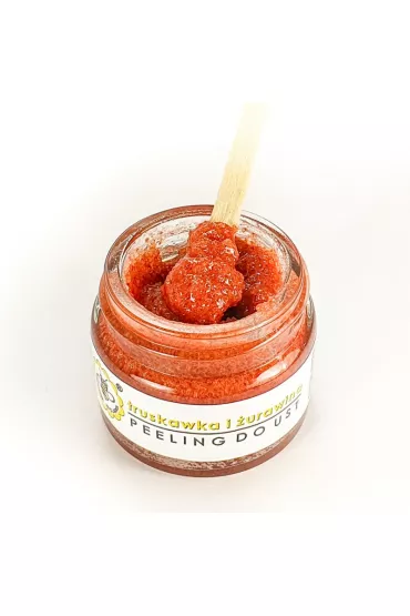 Miodowa Mydlarnia Peeling do ust Truskawka i urawina 25 g