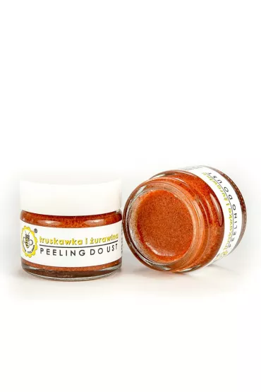 Miodowa Mydlarnia Peeling do ust Truskawka i urawina 25 g