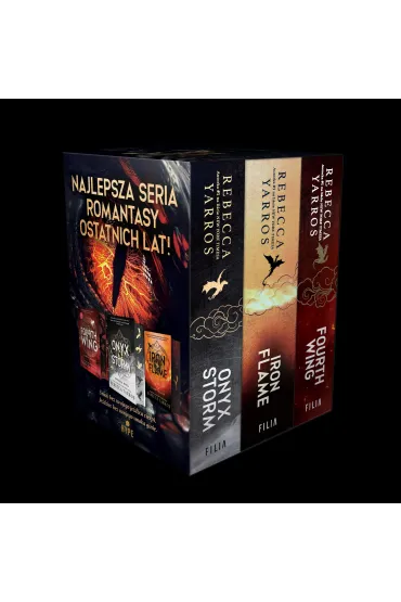 Pakiet Fourth Wing. Czwarte Skrzyd�o. Edycja specjalna / Iron Flame. �elazny p�omie� / Onyx Storm. Onyksowa burza - Rebecca Yarros