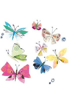 Karnet kwadrat z kopert Fluttering Butterflies