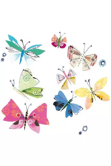 Museums & Galleries Karnet kwadrat z kopert� Fluttering Butterflies